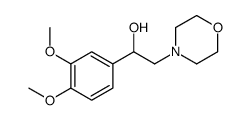 1-(3,4-dimethoxyphenyl)-2-morpholin-4-ylethanol结构式