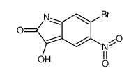 6-Bromo-5-nitro-1H-indole-2,3-dione结构式