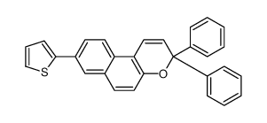 3,3-diphenyl-8-thiophen-2-ylbenzo[f]chromene结构式