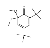 2,4-Di-tert-butyl-6,6-dimethoxy-cyclohexa-2,4-dienone Structure