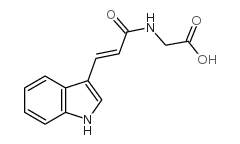 INDOLE-3-ACRYLOYLGLYCINE Structure