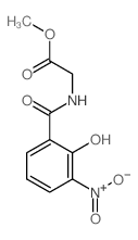 methyl 2-[(2-hydroxy-3-nitro-benzoyl)amino]acetate结构式