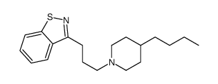 3-[3-(4-Butyl-1-piperidinyl)propyl]-1,2-benzothiazole Structure