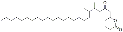 Tetrahydro-6-(4,5-dimethyl-2-oxotricosyl)-2H-pyran-2-one Structure