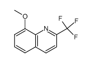 8-Methoxy-2-(trifluoromethyl)quinoline结构式