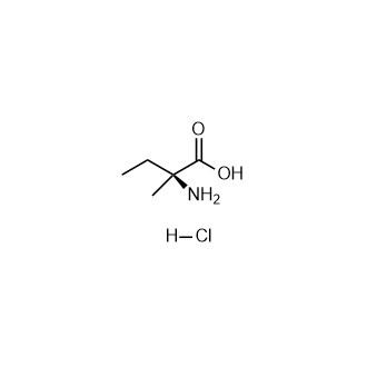 (S)-2-amino-2-methylbutanoic acid hydrochloride Structure