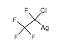 (1-chloro-1,2,2,2-tetrafluoroethyl)silver Structure