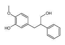 5-(3-hydroxy-2-phenylpropyl)-2-methoxyphenol结构式