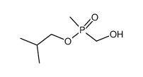 isobutyl (hydroxymethyl)(methyl)phosphinate结构式