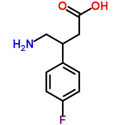 4-Amino-3-(4-fluorophenyl)butanoic acid结构式