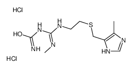 [N'-methyl-N-[2-[(5-methyl-1H-imidazol-4-yl)methylsulfanyl]ethyl]carbamimidoyl]urea structure