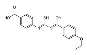 4-[[[(4-ETHOXYBENZOYL)AMINO]THIOXOMETHYL]AMINO]-BENZOIC ACID结构式