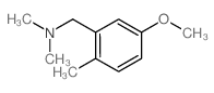 1-(5-methoxy-2-methyl-phenyl)-N,N-dimethyl-methanamine结构式