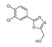 [5-(3,4-dichlorophenyl)-1,3,4-oxadiazol-2-yl]methanol结构式