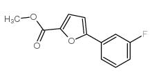 5-(3-FLUOROPHENYL)FURAN-2-CARBOXYLIC ACID METHYL ESTER Structure