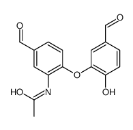 N-[5-formyl-2-(5-formyl-2-hydroxyphenoxy)phenyl]acetamide Structure