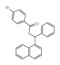 1-Propanone,1-(4-bromophenyl)-3-(1-naphthalenyl)-3-phenyl- Structure