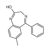 2,3-Dihydro-7-methyl-5-phenyl-1H-1,4-benzodiazepin-2-one structure