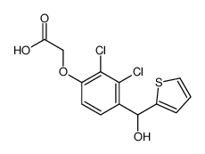 [2,3-Dichloro-4-[(2-thienyl)hydroxymethyl]phenoxy]acetic acid structure