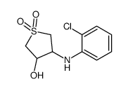 4-(2-chloroanilino)-1,1-dioxothiolan-3-ol Structure