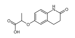 2-[(2-oxo-3,4-dihydro-1H-quinolin-6-yl)oxy]propanoic acid结构式