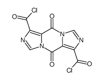 5,10-dioxo-5H,10H-diimidazo[1,5-a:1',5'-d]pyrazine-1,6-dicarbonyl dichloride Structure