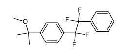 1-(1-Methoxy-1-methyl-ethyl)-4-(1,1,2,2-tetrafluoro-2-phenyl-ethyl)-benzene结构式