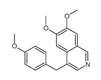 6,7-dimethoxy-4-[(4-methoxyphenyl)methyl]isoquinoline结构式