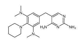 5-(3,5-bis-dimethylamino-4-piperidin-1-yl-benzyl)-pyrimidine-2,4-diamine Structure