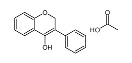 acetic acid,3-phenyl-2H-chromen-4-ol Structure