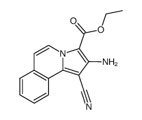 2-amino-1-cyano-pyrrolo[2,1-a]isoquinoline-3-carboxylic acid ethyl ester结构式