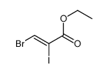 ethyl 3-bromo-2-iodoprop-2-enoate Structure