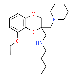 N-Butyl-8-ethoxy-2-(1-piperidinylmethyl)-1,4-benzodioxane-2-methanamine structure