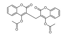 [3-[(4-acetyloxy-2-oxochromen-3-yl)methyl]-2-oxochromen-4-yl] acetate结构式