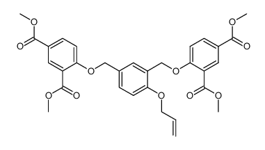 1-allyloxy-2,4-bis(2,4-bis(carbomethoxy)phenoxymethyl)benzene结构式