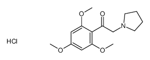 2-pyrrolidin-1-yl-1-(2,4,6-trimethoxyphenyl)ethanone,hydrochloride Structure