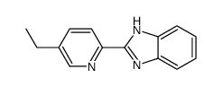 2-(5-ethyl-2-pyridinyl)-1H-benzimidazole structure