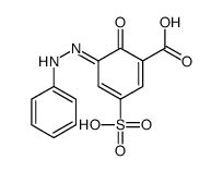 6-oxo-5-(phenylhydrazinylidene)-3-sulfocyclohexa-1,3-diene-1-carboxylic acid结构式