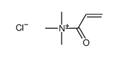 trimethyl(prop-2-enoyl)azanium,chloride Structure