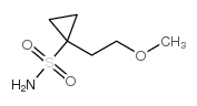 Cyclopropanesulfonamide, 1-(2-methoxyethyl)- (9CI) structure