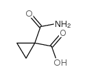 1-氨基羰基-1-环丙烷羧酸结构式