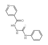 1-Phenyl-4-isonicotinoylthiosemicarbazide Structure