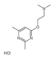 2-(2,6-dimethylpyrimidin-4-yl)oxyethyl-dimethylazanium,chloride Structure