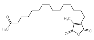 3-methyl-4-(15-oxohexadecyl)furan-2,5-dione结构式