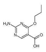 2-amino-4-propoxypyrimidine-5-carboxylic acid结构式