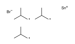 bromo-tris(2-methylpropyl)stannane结构式