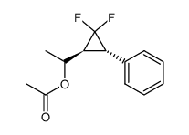 1-(1-acetoxyethyl)-2,2-difluoro-3-phenylcyclopropane Structure