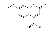 7-methoxycoumarin-4-carbonyl chloride结构式