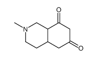 2-methyl-1,3,4,4a,5,8a-hexahydroisoquinoline-6,8-dione结构式