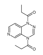 Pyrido(3,4-e)-1,2,4-triazine, 1,4-dihydro-1,4-bis(1-oxopropyl)- picture